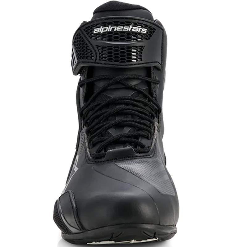 Bottes de moto Alpinestars Stella Faster-4 Drystar pour femme, noir et argent