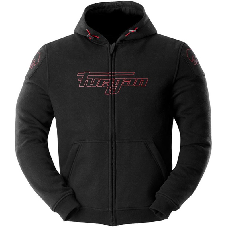 Blouson de moto Furygan Livio X Kevlar® noir et rouge