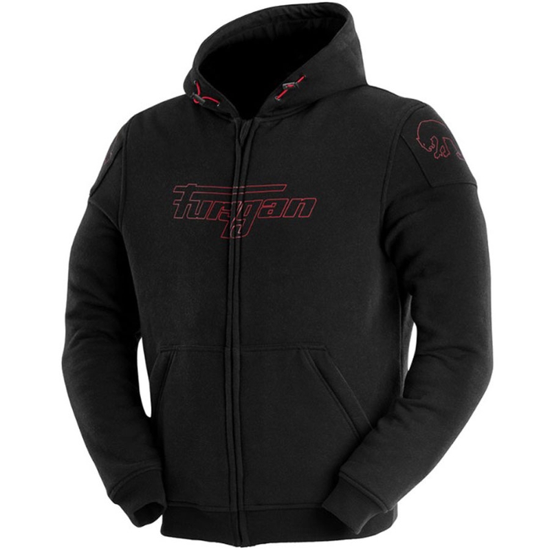Blouson de moto Furygan Livio X Kevlar® noir et rouge
