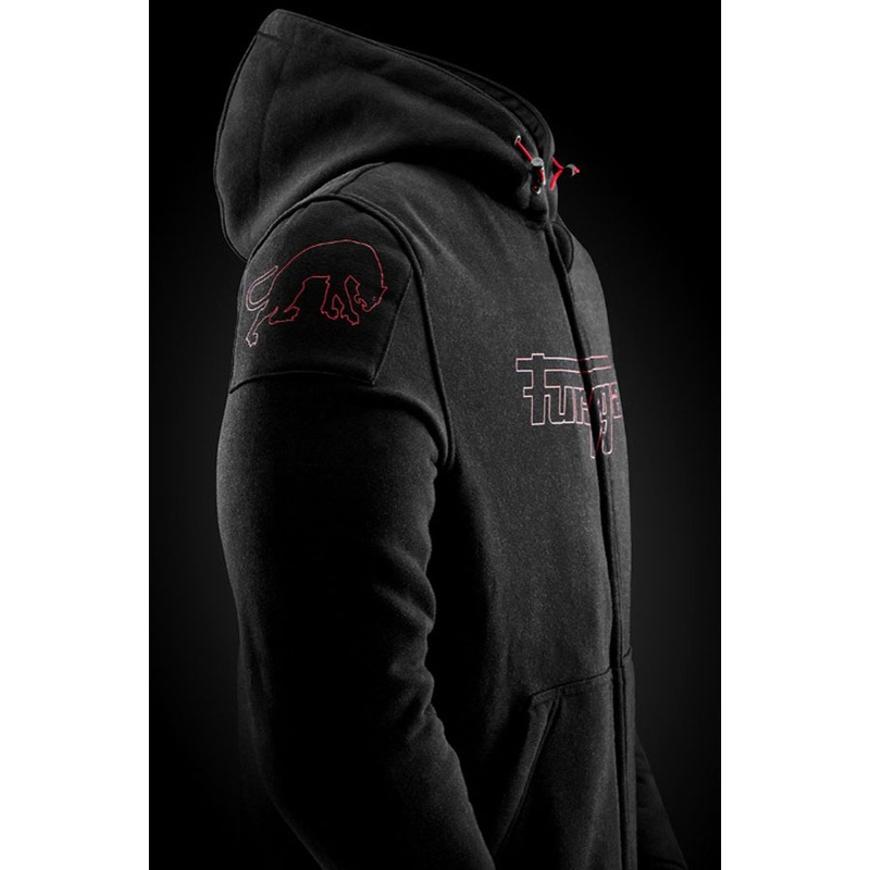 Blouson de moto Furygan Livio X Kevlar® noir et rouge