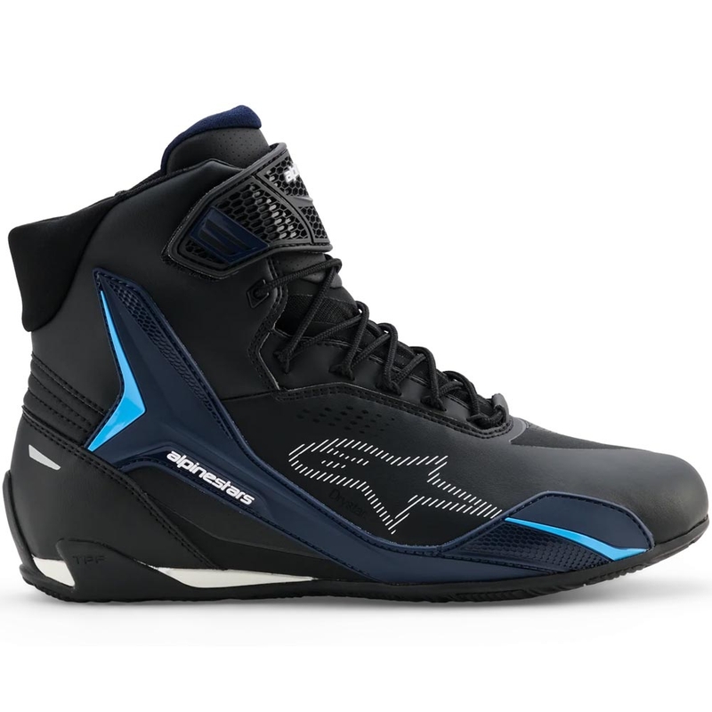 Bottes de moto Alpinestars Faster-4 Drystar noir-bleu-blanc