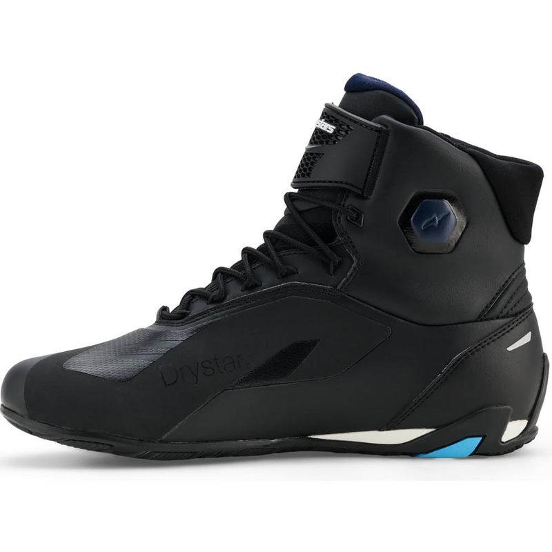 Bottes de moto Alpinestars Faster-4 Drystar noir-bleu-blanc