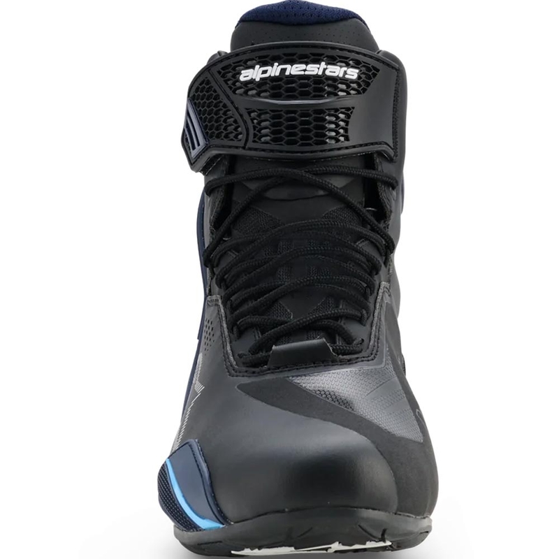 Bottes de moto Alpinestars Faster-4 Drystar noir-bleu-blanc