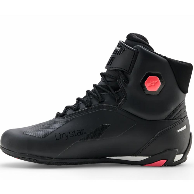 Bottes de moto Alpinestars Stella Faster-4 Drystar pour femmes, noir-gris-rouge