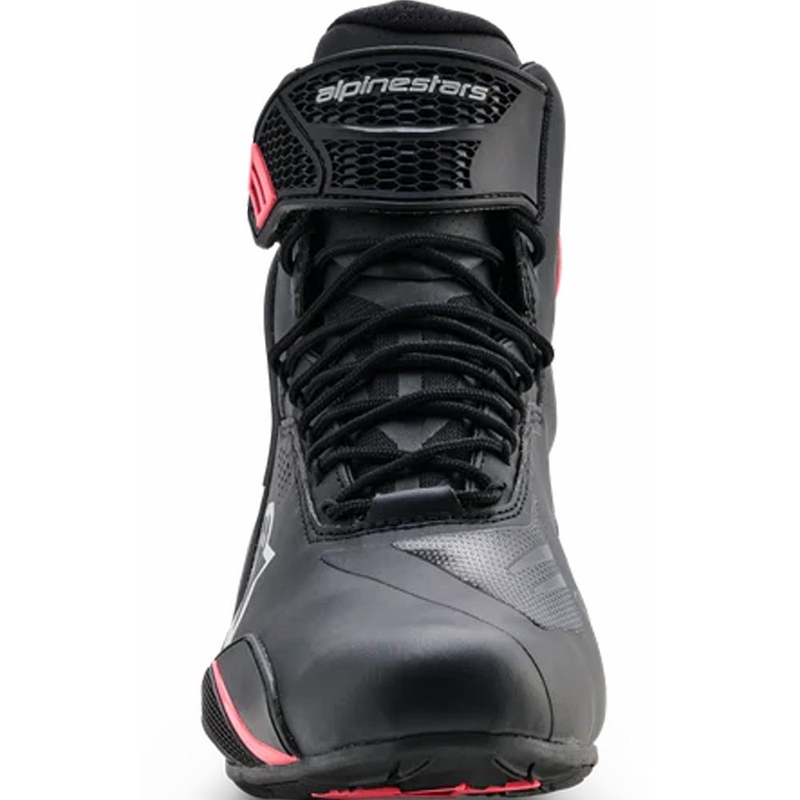 Bottes de moto Alpinestars Stella Faster-4 Drystar pour femmes, noir-gris-rouge