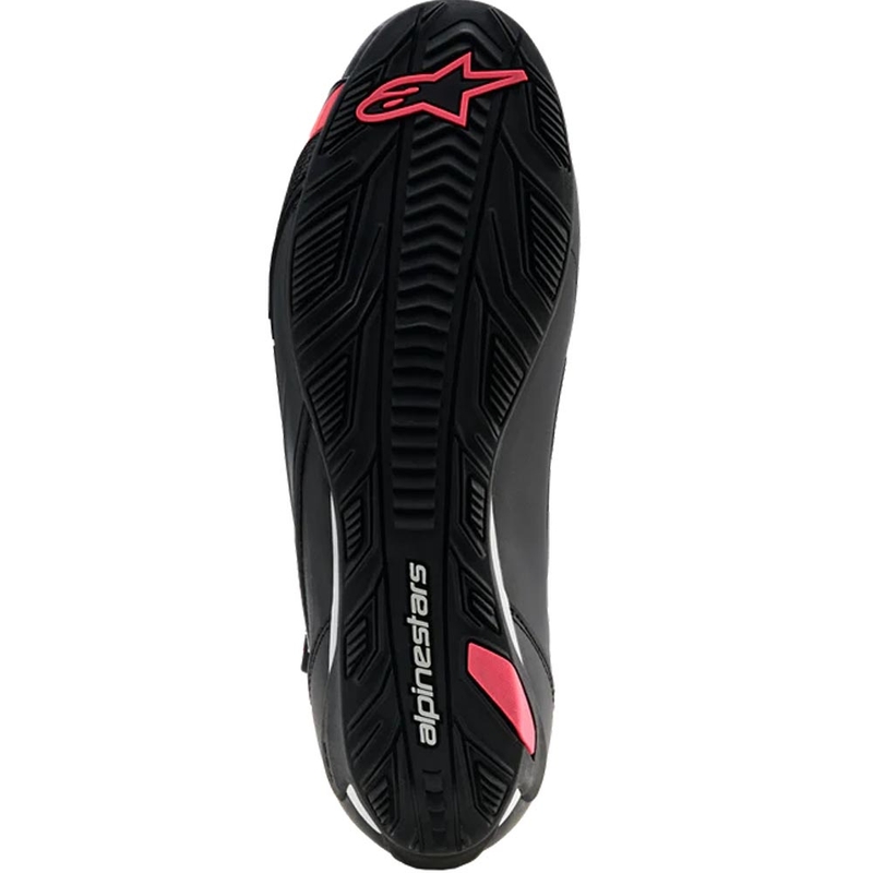 Bottes de moto Alpinestars Stella Faster-4 Drystar pour femmes, noir-gris-rouge