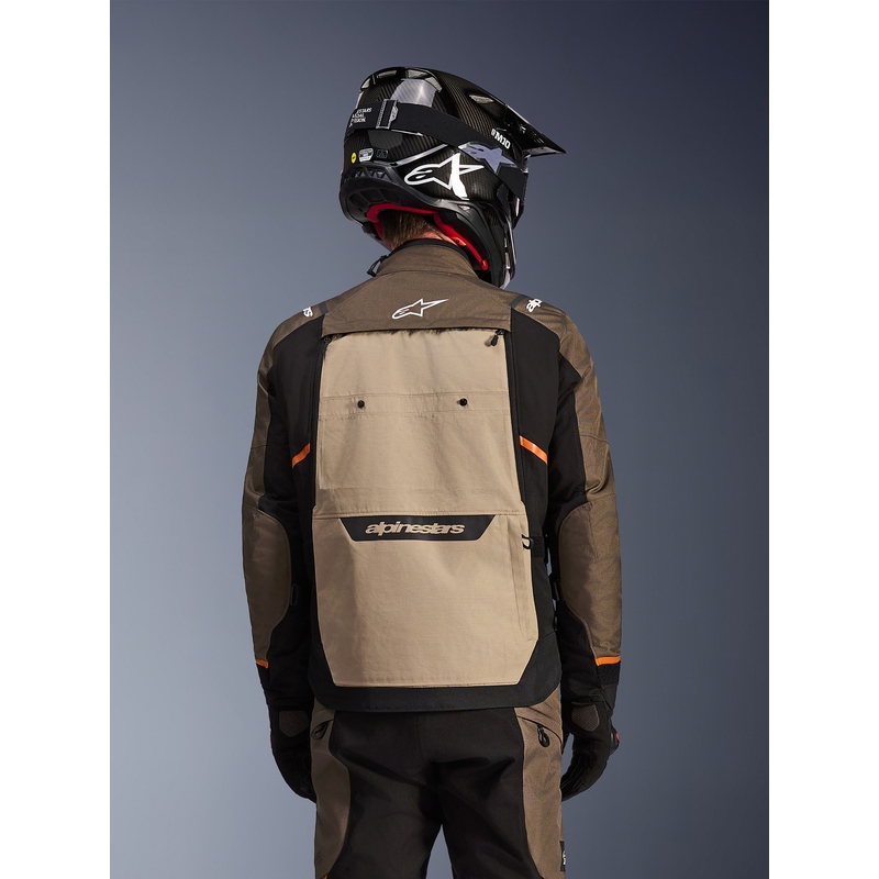 Blouson de moto Alpinestars Cusco Drystar marron-noir