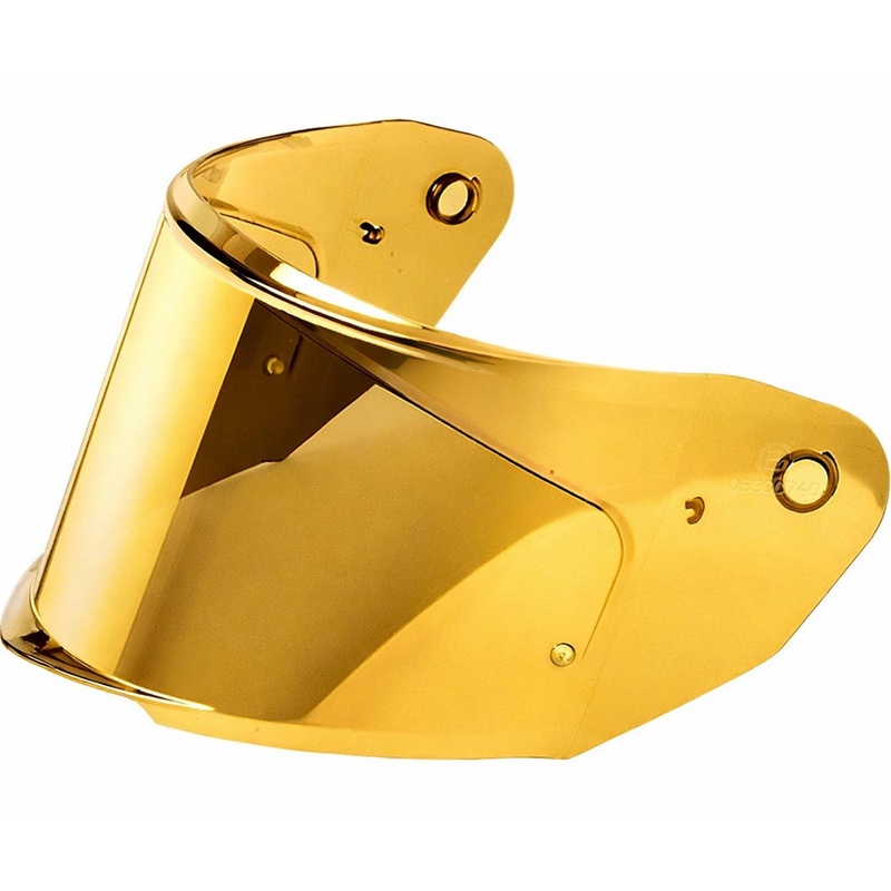 Visière pour casques de moto Cassida Integral GT 2.0/2.1, GTS 2.1, pré-équipée pour miroir Pinlock REVO or