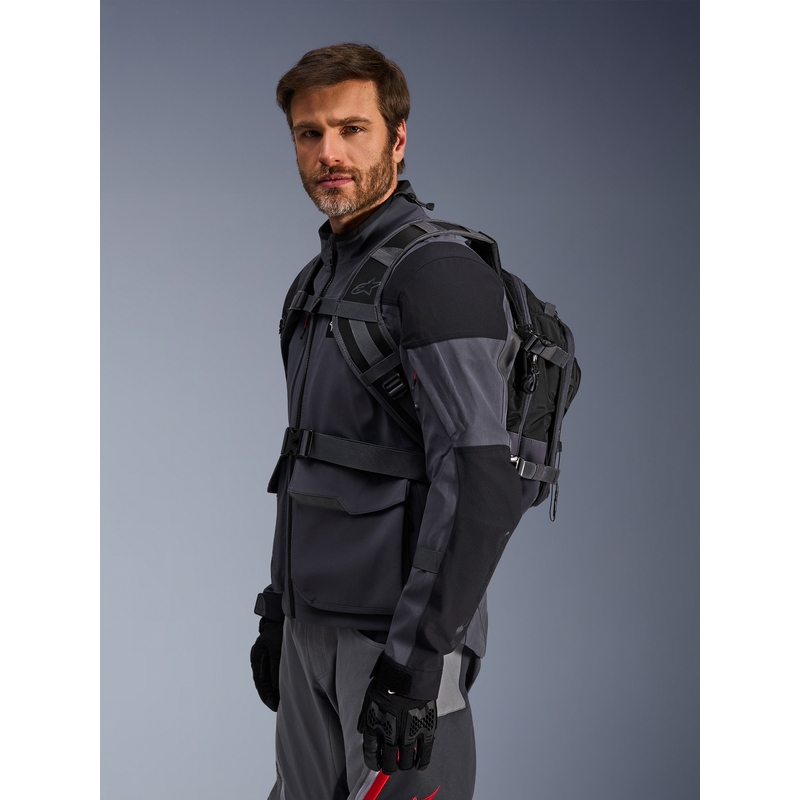 Sac à dos moto Alpinestars AT-15 noir-gris 15 l