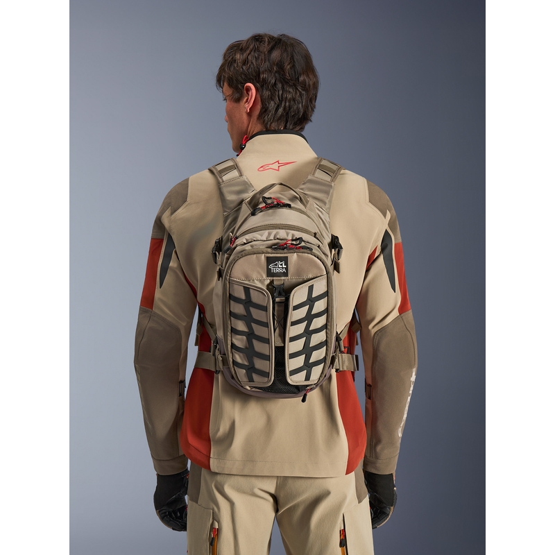 Sac à dos moto Alpinestars AT-15 sable-orange 15 l