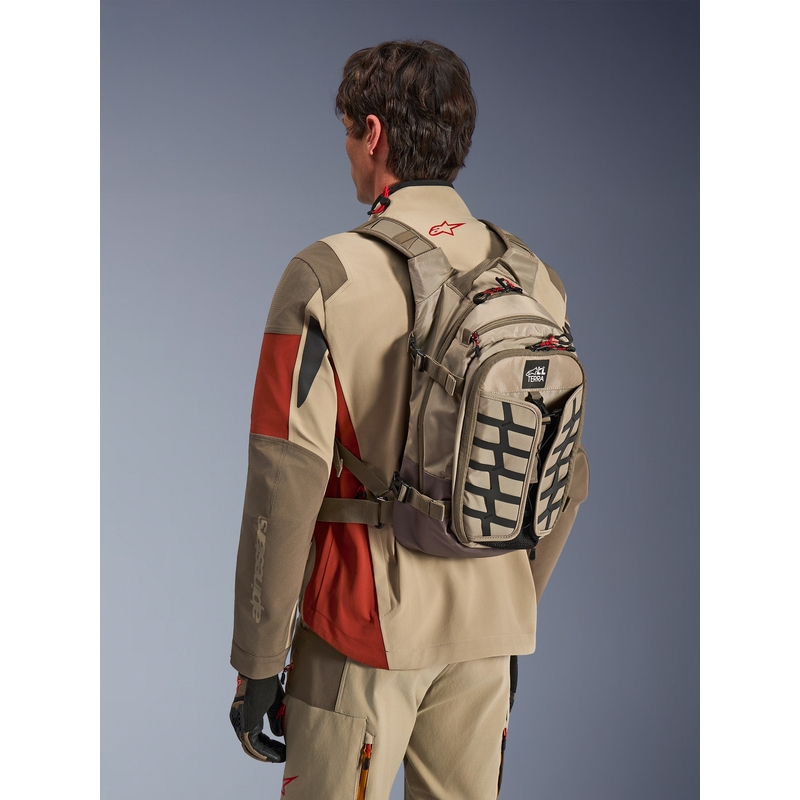 Sac à dos moto Alpinestars AT-15 sable-orange 15 l