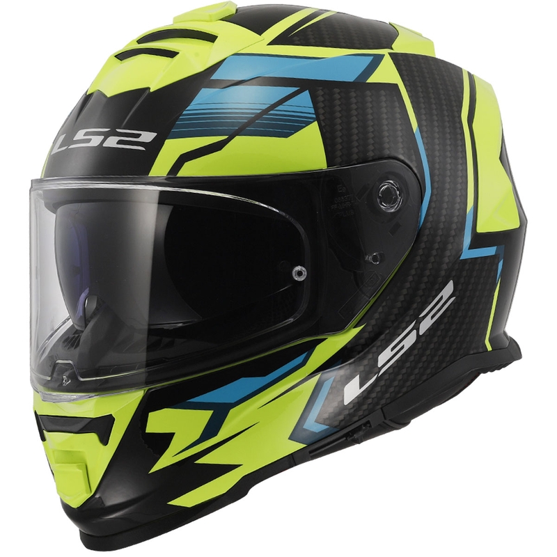 Casque moto intégral LS2 FF800 Storm II Tracker noir-jaune fluo