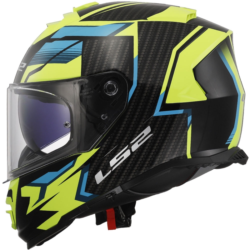 Casque moto intégral LS2 FF800 Storm II Tracker noir-jaune fluo