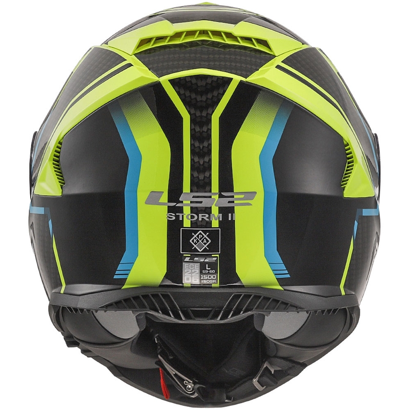 Casque moto intégral LS2 FF800 Storm II Tracker noir-jaune fluo