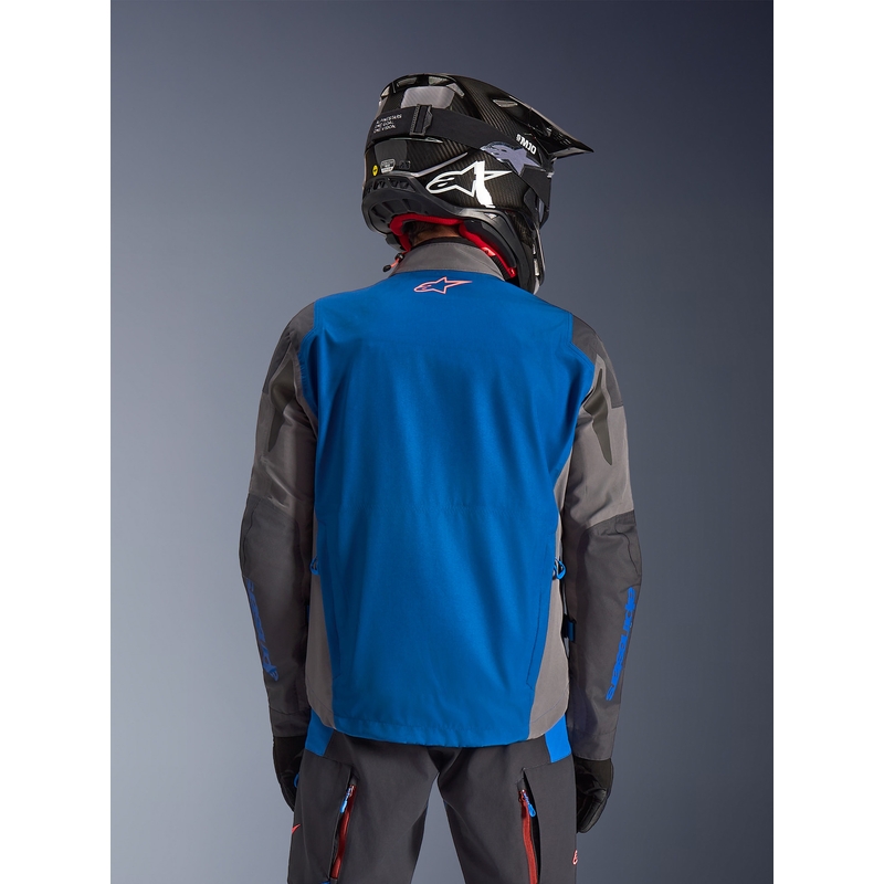 Blouson de moto Alpinestars Maxdura Drystar XF bleu-gris foncé