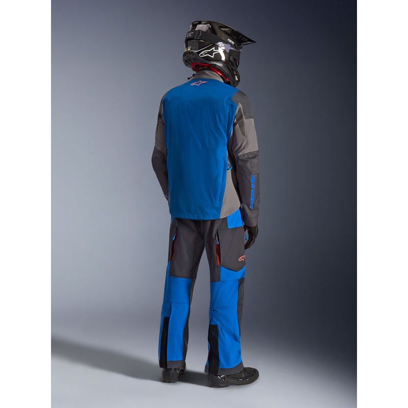 Blouson de moto Alpinestars Maxdura Drystar XF bleu-gris foncé