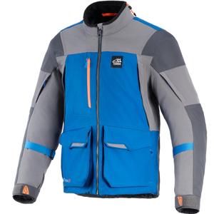 Blouson de moto Alpinestars Maxdura Drystar XF bleu-gris foncé