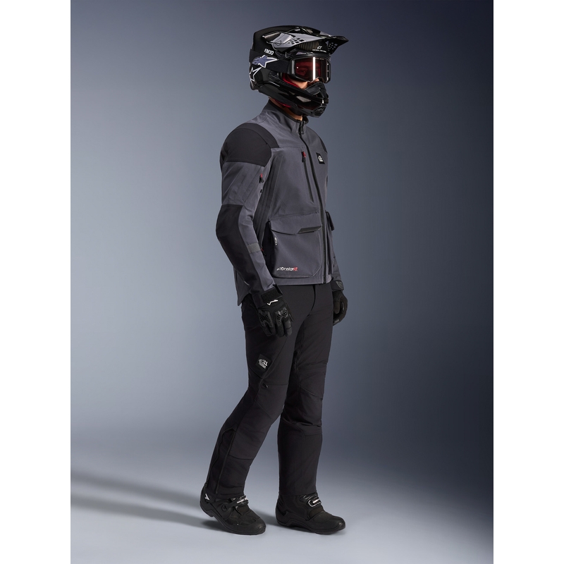 Blouson de moto Alpinestars Maxdura Drystar XF gris foncé-noir
