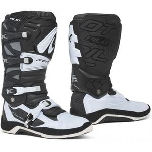 Bottes de motardes noires et blanches Forma Pilot