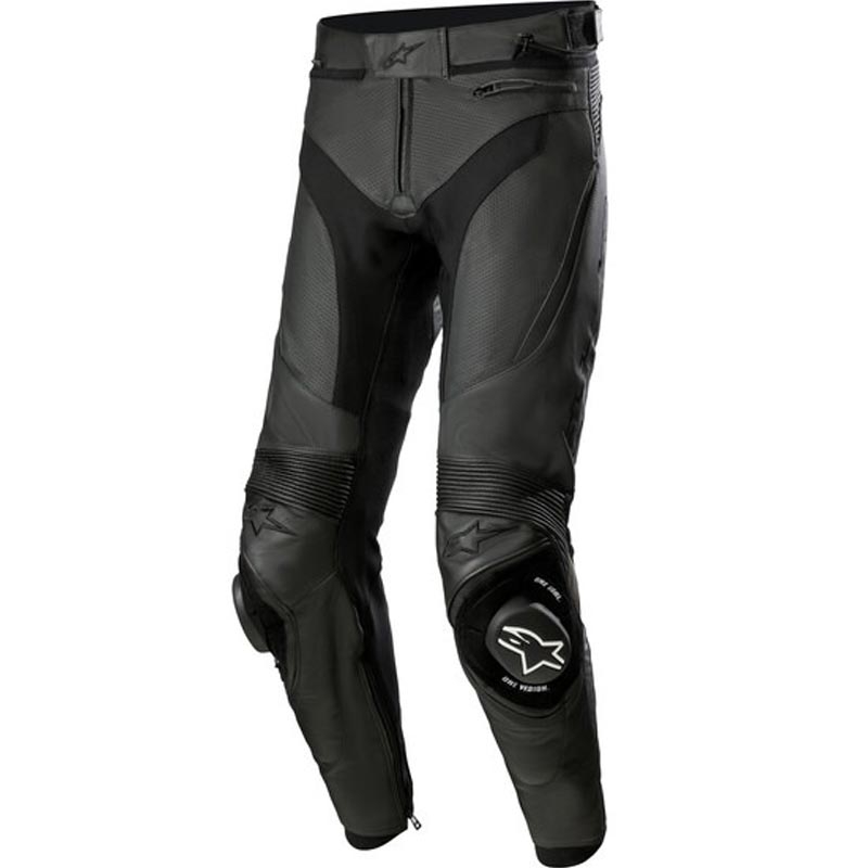 Pantalon de moto en cuir Alpinestars Missile 3 noir