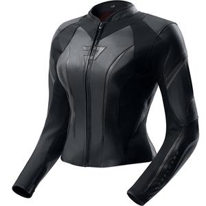 Blouson de moto en cuir pour femme Rebelhorn Diva ST noir