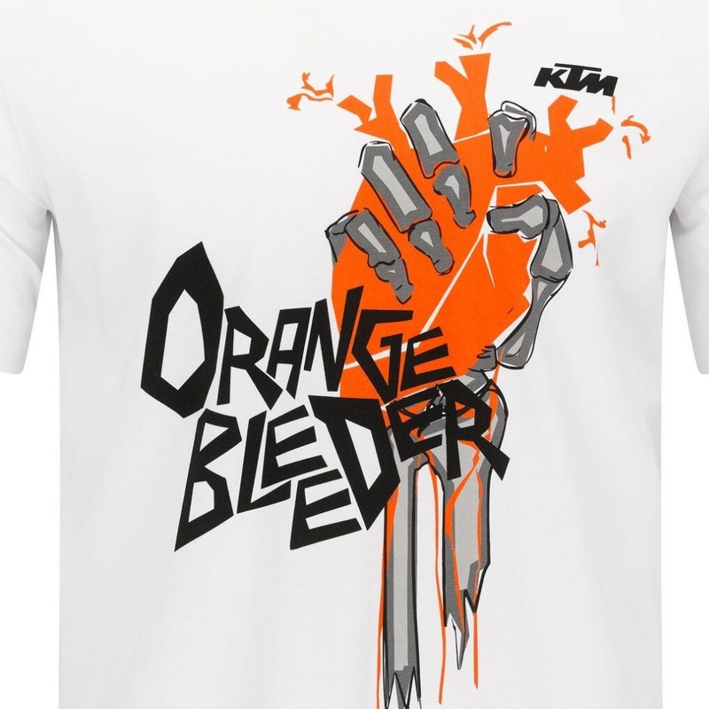 T-shirt blanc KTM Orange Bleeder