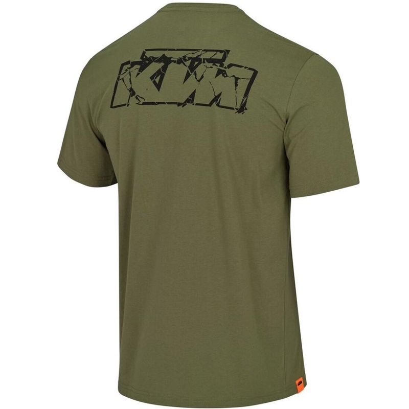 T-shirt kaki avec logo KTM