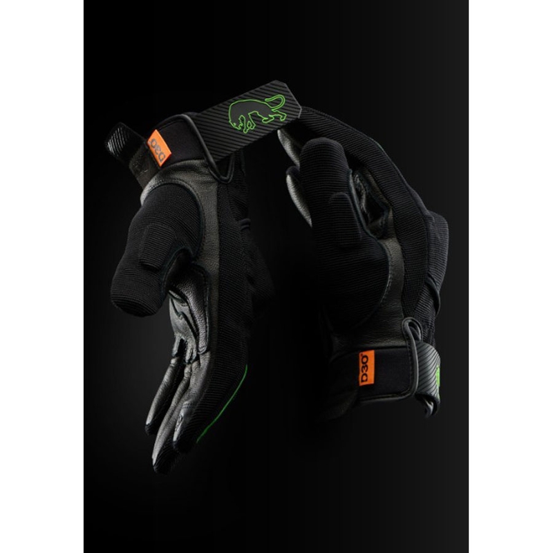 Gants de moto Furygan Jet D3O Evo noir-vert