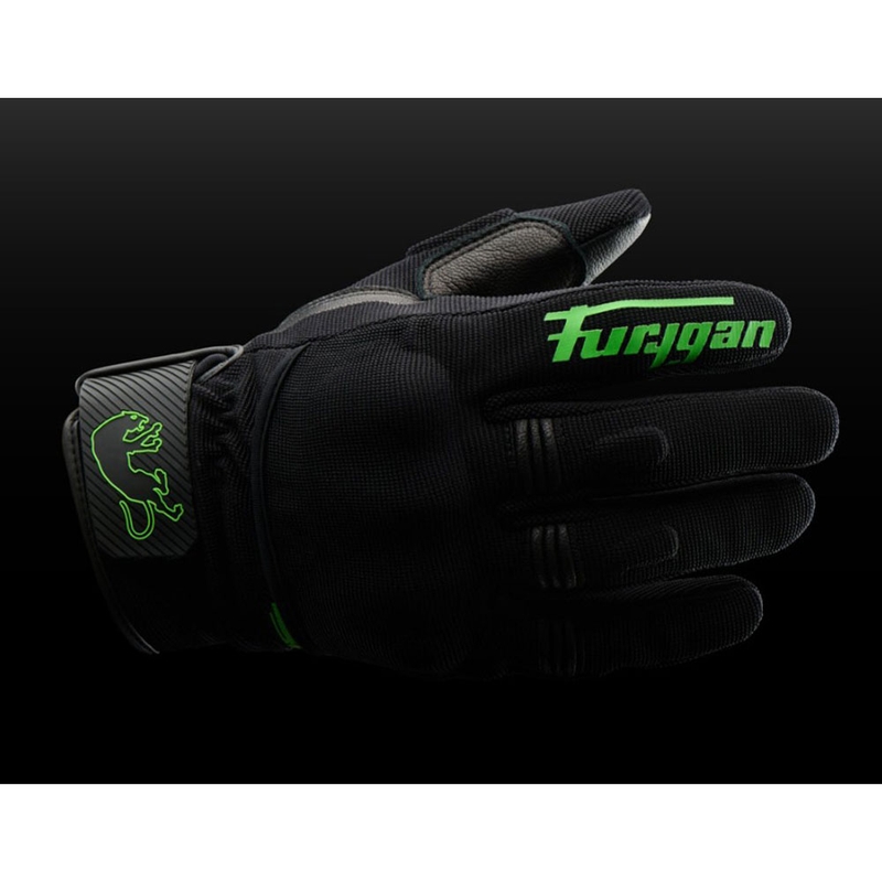 Gants de moto Furygan Jet D3O Evo noir-vert