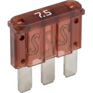 Fusible plat MIKRO III 7,5 A 10 pièces.