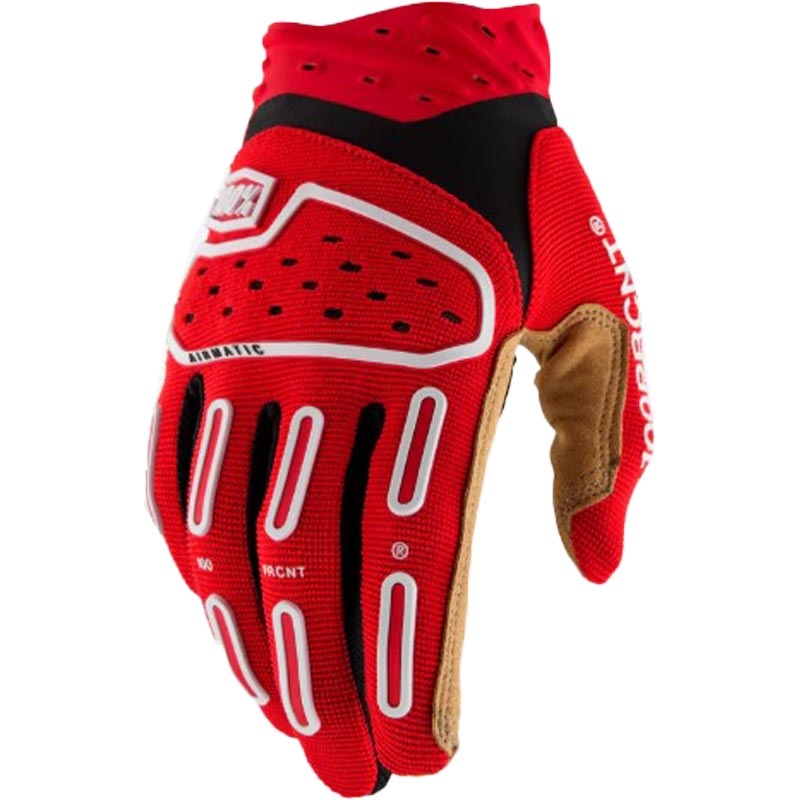 Gants de motocross 100% Airmatic 2 rouge-noir