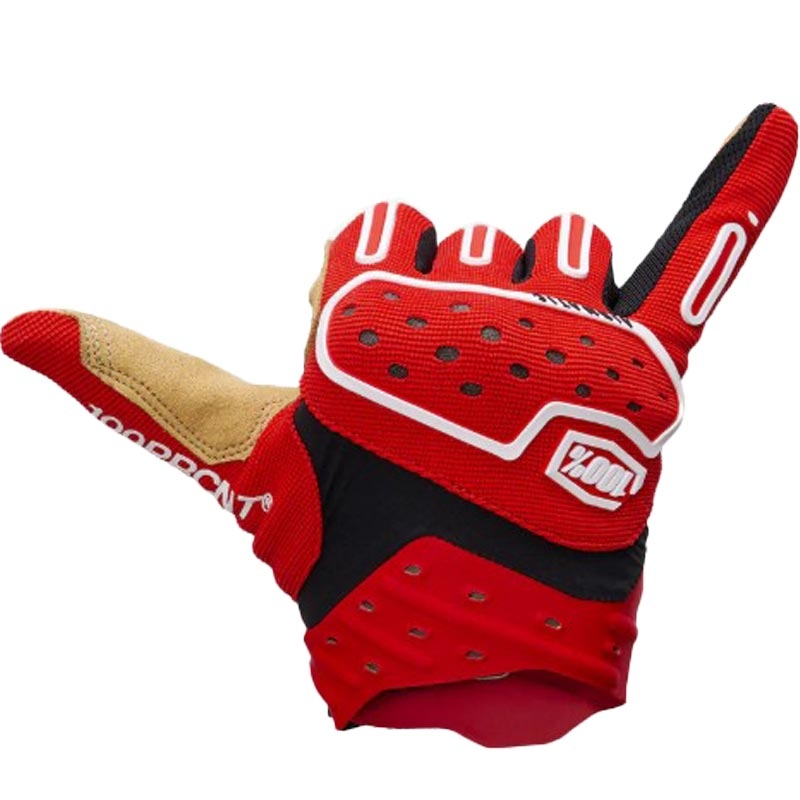 Gants de motocross 100% Airmatic 2 rouge-noir