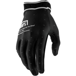 Gants de motocross 100% Ridefit noirs