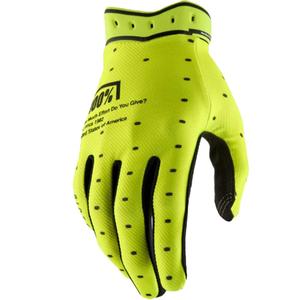 Gants de motocross 100% Ridefit jaune fluo