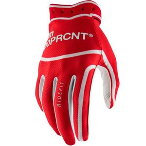 Gants de motocross 100% Ridefit rouges