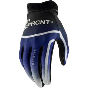 Gants de motocross 100% Ridefit bleus