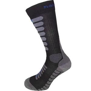 Chaussettes hautes Nanosilver Moto argentées, noires et bleues