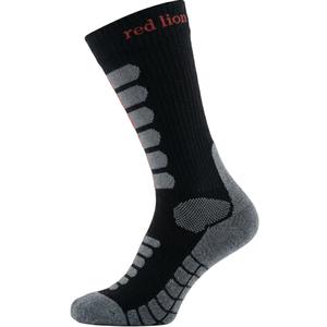 Chaussettes hautes Nanosilver Moto argentées, noires et rouges