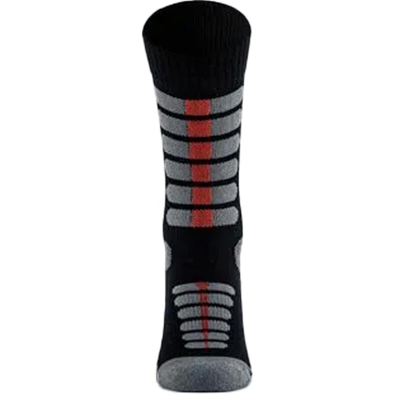 Chaussettes hautes Nanosilver Moto argentées, noires et rouges