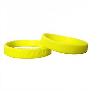 Bracelet MotoZem CZ Je suis motard jaune fluo