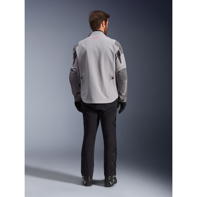 Blouson de moto Alpinestars Maxdura Drystar XF gris clair-gris foncé