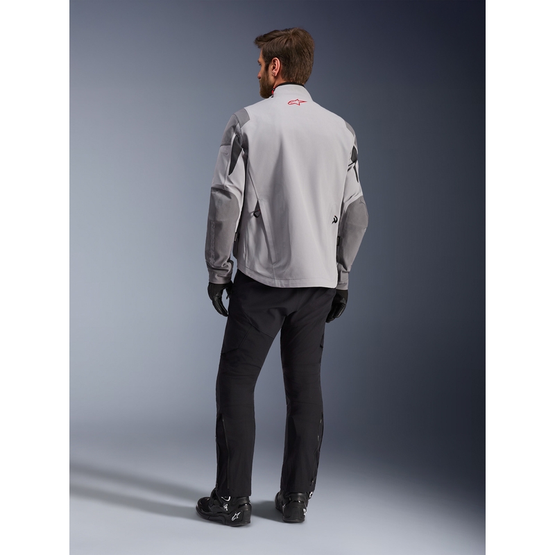 Blouson de moto Alpinestars Maxdura Drystar XF gris clair-gris foncé