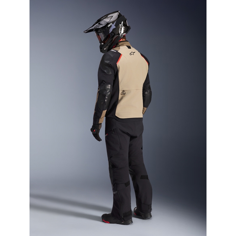 Blouson de moto Alpinestars Andes PRO Drystar XF marron-noir-orange