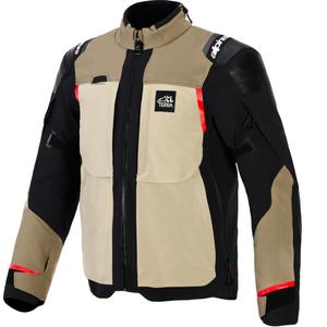 Blouson de moto Alpinestars Andes PRO Drystar XF marron-noir-orange