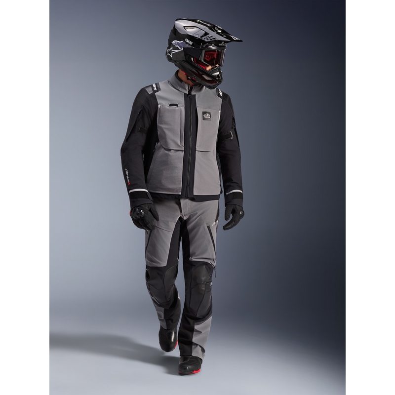 Blouson de moto Alpinestars Andes PRO Drystar XF Gris foncé-Noir