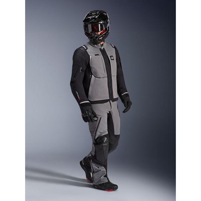 Blouson de moto Alpinestars Andes PRO Drystar XF Gris foncé-Noir