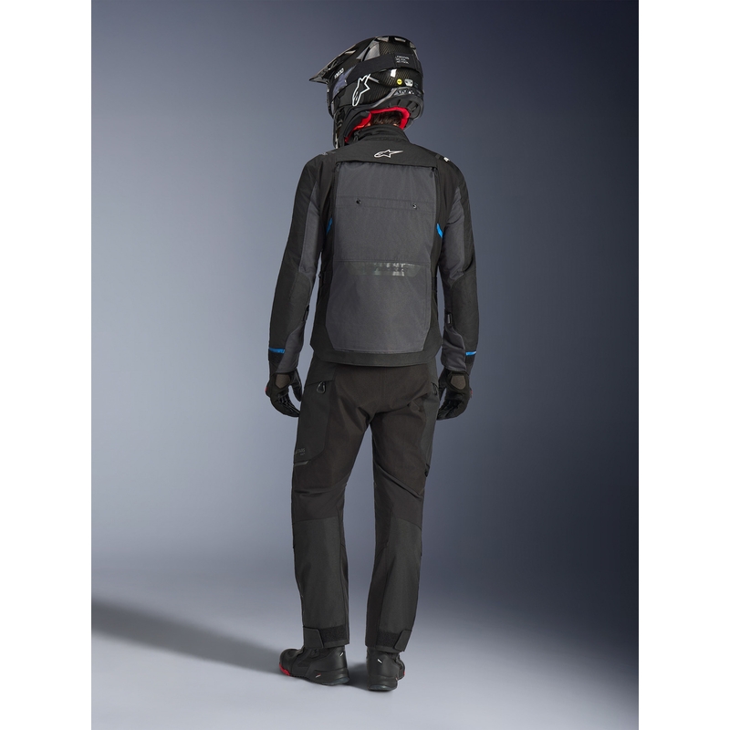 Blouson de moto Alpinestars Cusco Drystar noir-gris foncé