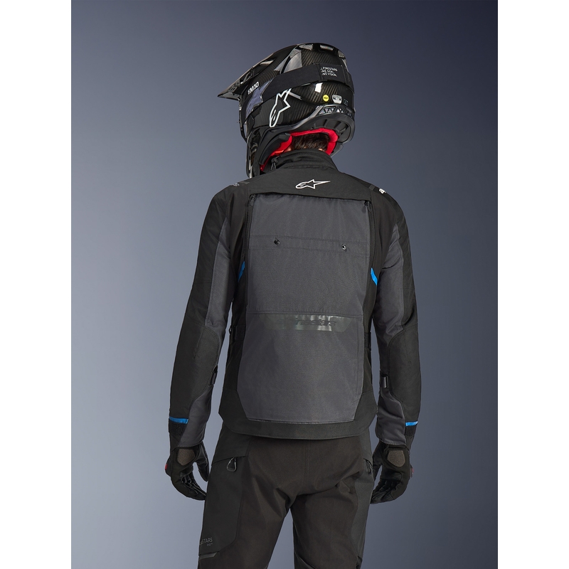 Blouson de moto Alpinestars Cusco Drystar noir-gris foncé