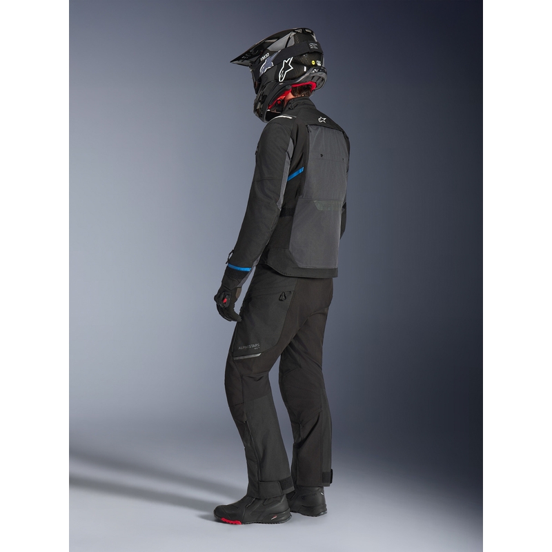 Blouson de moto Alpinestars Cusco Drystar noir-gris foncé