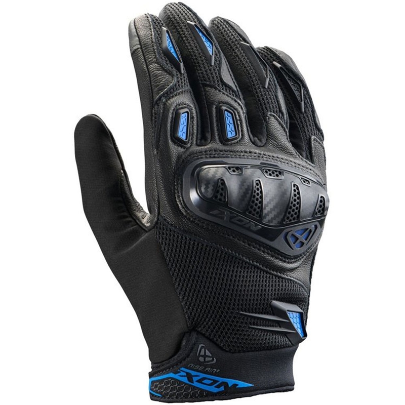 Gants de moto IXON Rise Air 2 noir-bleu
